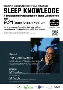 Workshop on Sociology and Interdisciplinary Study of Sleep