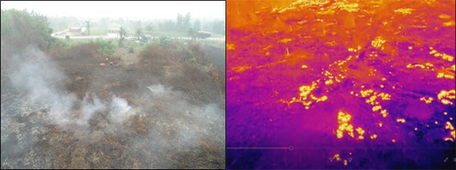 〈研究成果の公開〉UAV（ドローン）を用いた熱帯泥炭地における地下火災の検出と地下水位の推定