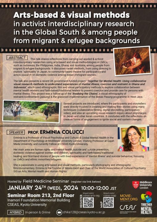 Special lecture by Erminia Colucci: Arts-based and visual methods in activist interdisciplinary research in the Global South and among people from migrant and refugee backgrounds